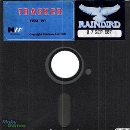 Artwork on the Disc for Tracker on the Microsoft DOS.