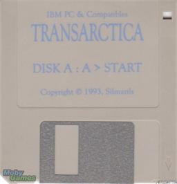 Artwork on the Disc for Transarctica on the Microsoft DOS.