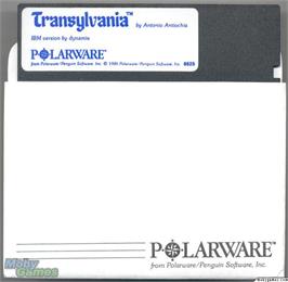 Artwork on the Disc for Transylvania on the Microsoft DOS.