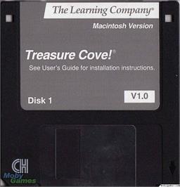 Artwork on the Disc for Treasure Cove! on the Microsoft DOS.