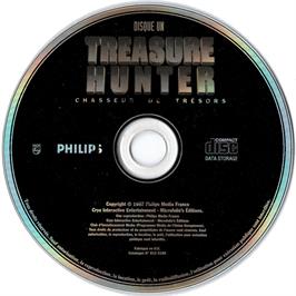 Artwork on the Disc for Treasure Hunter on the Microsoft DOS.