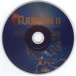 Artwork on the Disc for Turrican 2 - The Final Fight on the Microsoft DOS.