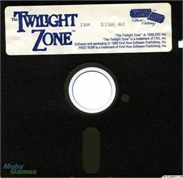 Artwork on the Disc for Twilight Zone on the Microsoft DOS.