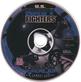 Artwork on the Disc for U.S.N.F. Gold on the Microsoft DOS.