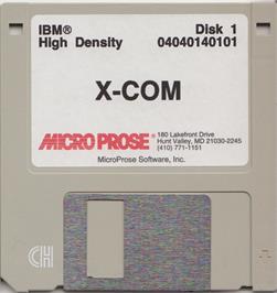 Artwork on the Disc for UFO - Enemy Unknown on the Microsoft DOS.