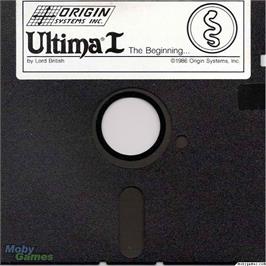 Artwork on the Disc for Ultima 1 on the Microsoft DOS.