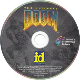 Artwork on the Disc for Ultimate Doom, The on the Microsoft DOS.
