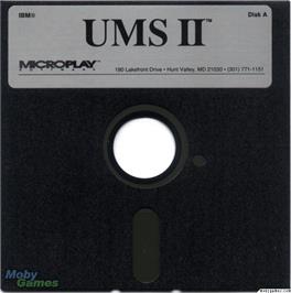 Artwork on the Disc for Ums 2 - Nations At War on the Microsoft DOS.