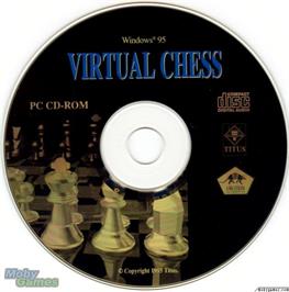 Artwork on the Disc for Virtua Chess on the Microsoft DOS.