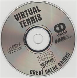 Artwork on the Disc for Virtual Tennis on the Microsoft DOS.