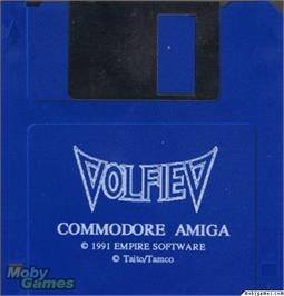 Artwork on the Disc for Volfied on the Microsoft DOS.