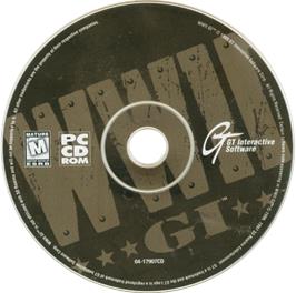 Artwork on the Disc for WWII GI on the Microsoft DOS.