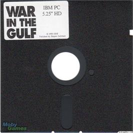 Artwork on the Disc for War In The Gulf on the Microsoft DOS.