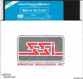 Artwork on the Disc for War of the Lance on the Microsoft DOS.