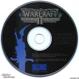 Artwork on the Disc for Warcraft 2 - Tides Of Darkness on the Microsoft DOS.