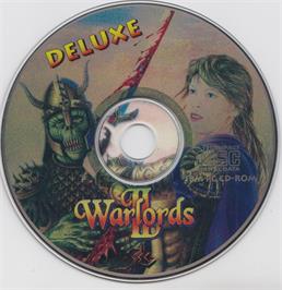 Artwork on the Disc for Warlords 2 Deluxe on the Microsoft DOS.