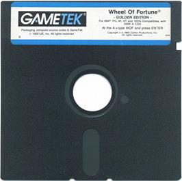 Artwork on the Disc for Wheel of Fortune - Golden Edition on the Microsoft DOS.