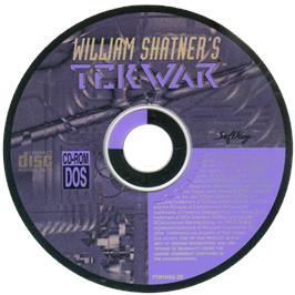 Artwork on the Disc for William Shatner's TekWar on the Microsoft DOS.