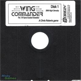 Artwork on the Disc for Wing Commander on the Microsoft DOS.