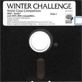 Artwork on the Disc for Winter Olympiad 88 on the Microsoft DOS.