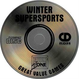 Artwork on the Disc for Winter Supersports 92 on the Microsoft DOS.