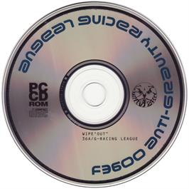 Artwork on the Disc for Wipeout (1989) on the Microsoft DOS.