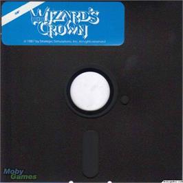 Artwork on the Disc for Wizard's Crown on the Microsoft DOS.