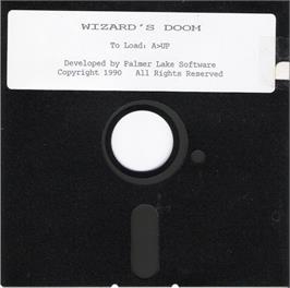 Artwork on the Disc for Wizard's Doom on the Microsoft DOS.