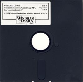 Artwork on the Disc for Wizard Of Oz, The on the Microsoft DOS.