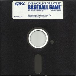 Artwork on the Disc for World's Greatest Baseball Game, The on the Microsoft DOS.