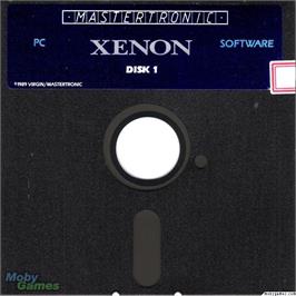 Artwork on the Disc for Xenon on the Microsoft DOS.