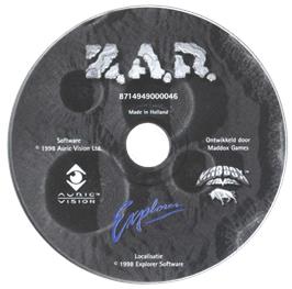 Artwork on the Disc for Z.A.R. on the Microsoft DOS.