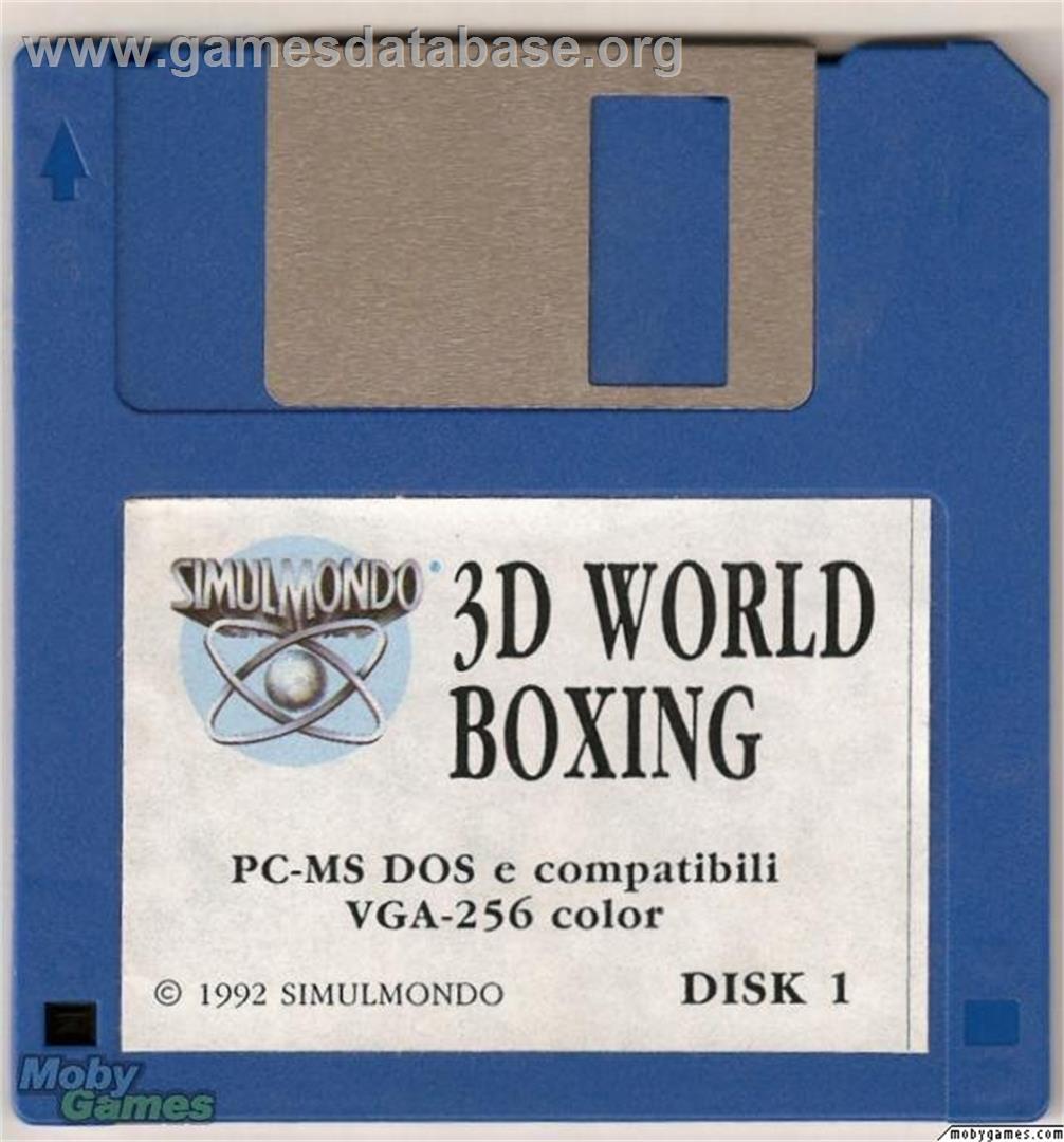 3D World Boxing - Microsoft DOS - Artwork - Disc