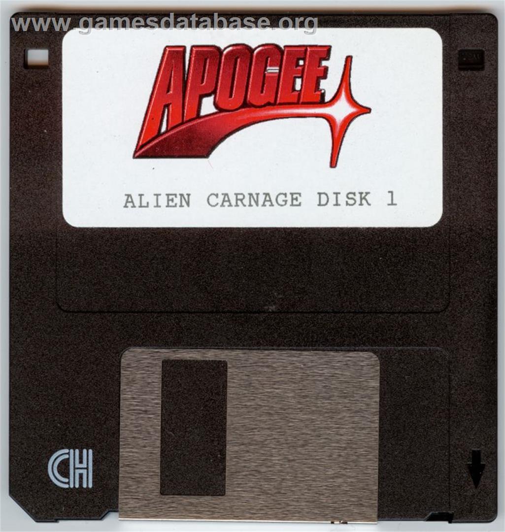 Alien Carnage - Microsoft DOS - Artwork - Disc