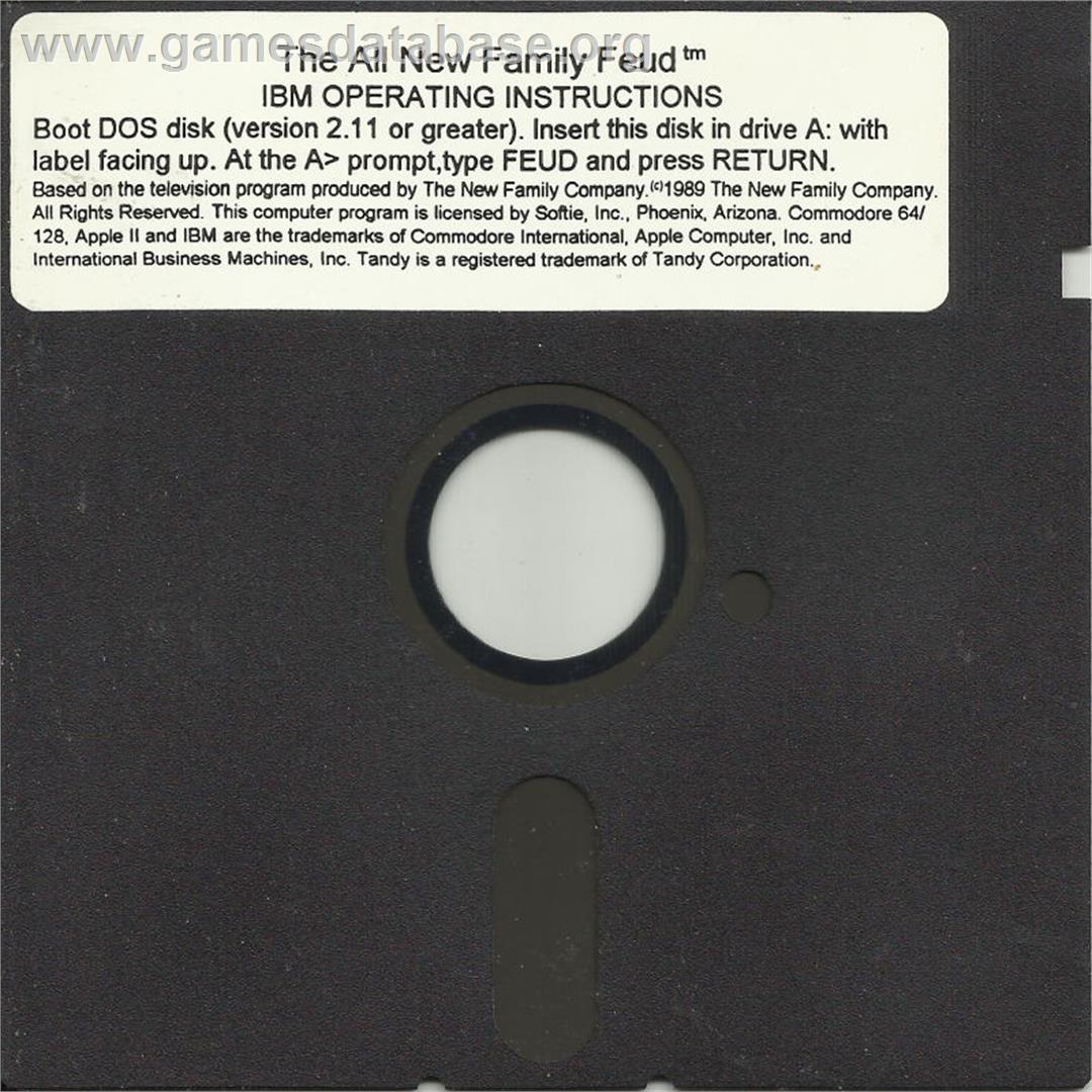 All New Family Feud, The - Microsoft DOS - Artwork - Disc