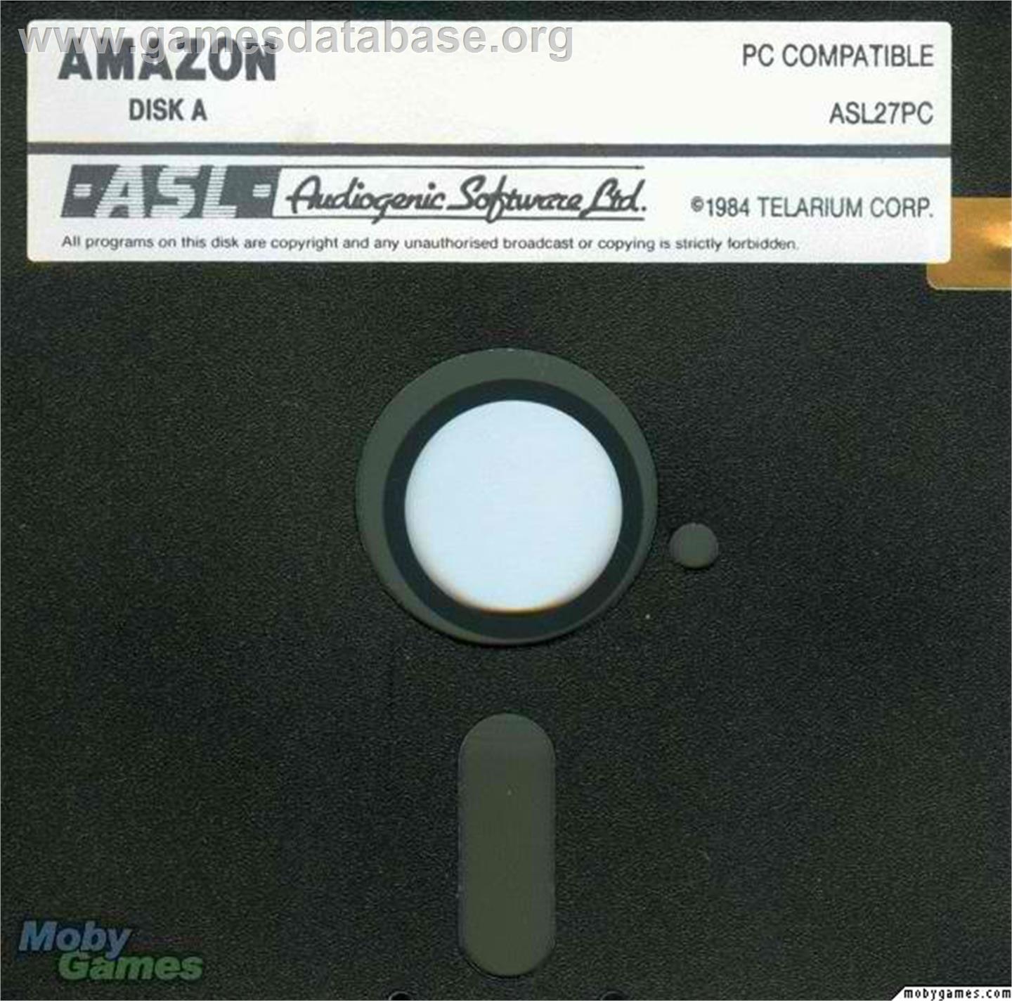 Amazon Trail, The - Microsoft DOS - Artwork - Disc