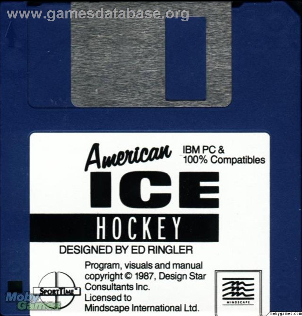 American Ice Hockey - Microsoft DOS - Artwork - Disc