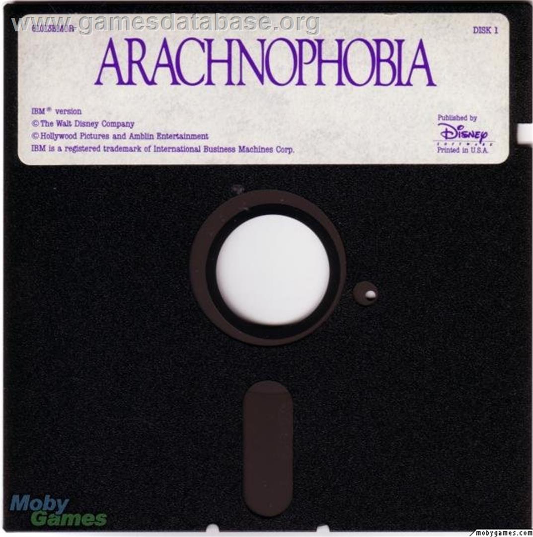 Arachnophobia - Microsoft DOS - Artwork - Disc
