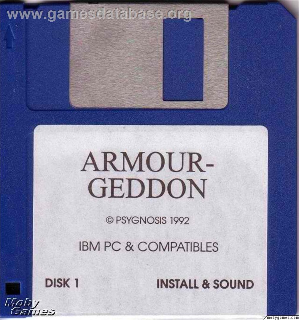 Armour-Geddon - Microsoft DOS - Artwork - Disc