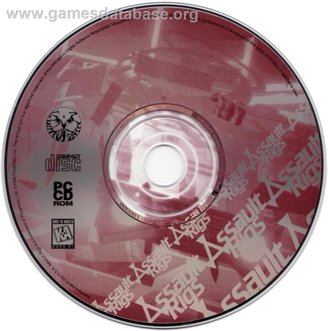 Assault Rigs - Microsoft DOS - Artwork - Disc