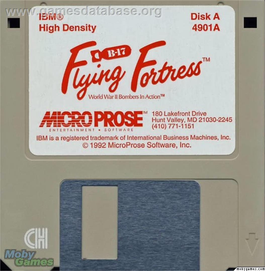 B-17 Flying Fortress - Microsoft DOS - Artwork - Disc