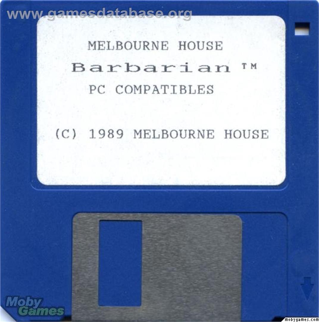 Barbarian - Microsoft DOS - Artwork - Disc