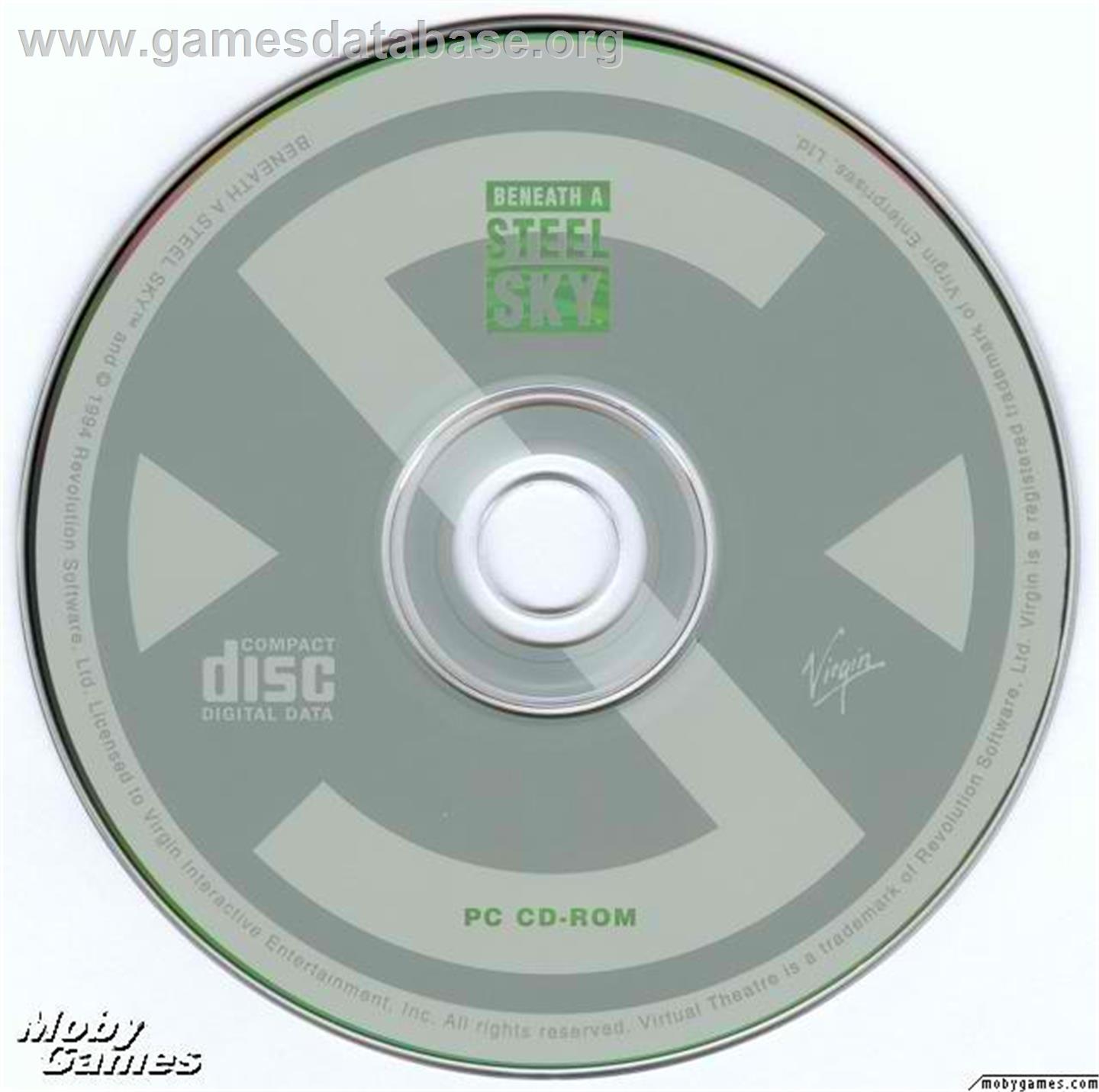 Beneath A Steel Sky - Microsoft DOS - Artwork - Disc