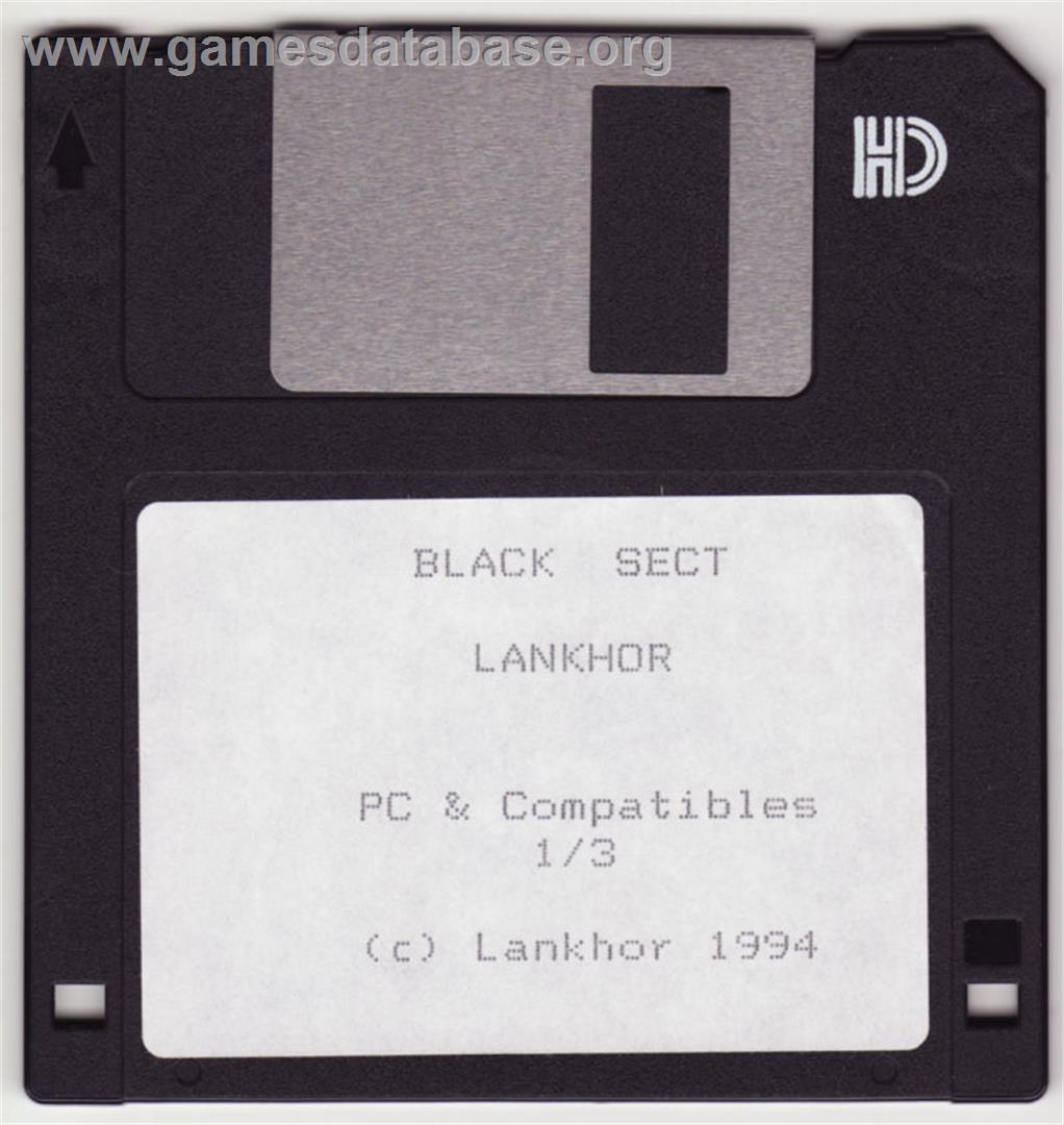 Black Sect - Microsoft DOS - Artwork - Disc