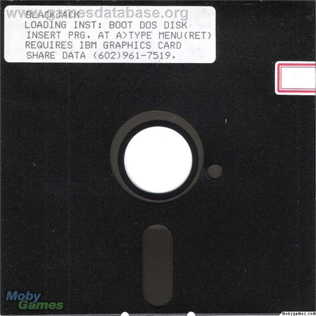 Blackjack - Microsoft DOS - Artwork - Disc