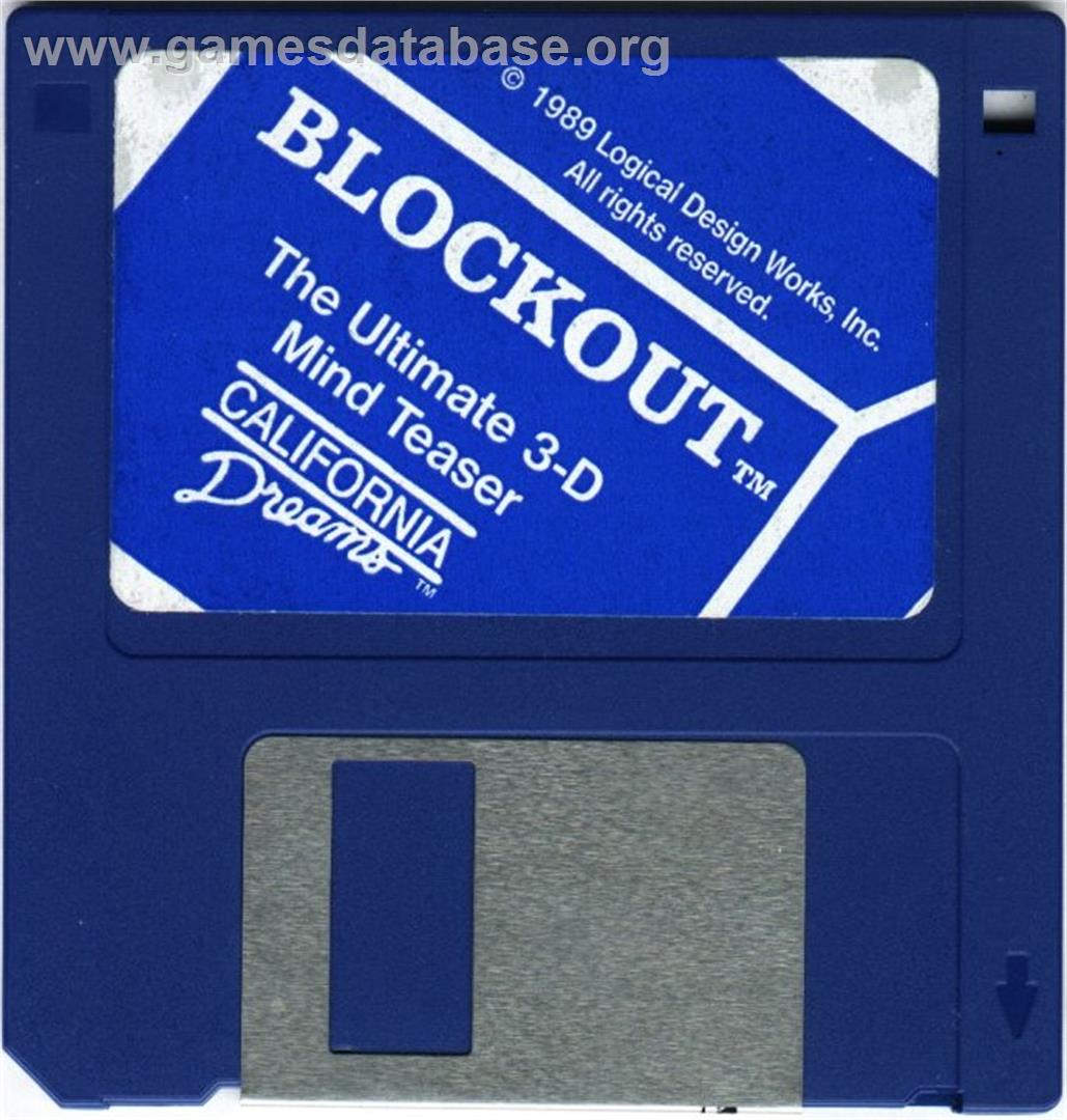 Block Out - Microsoft DOS - Artwork - Disc