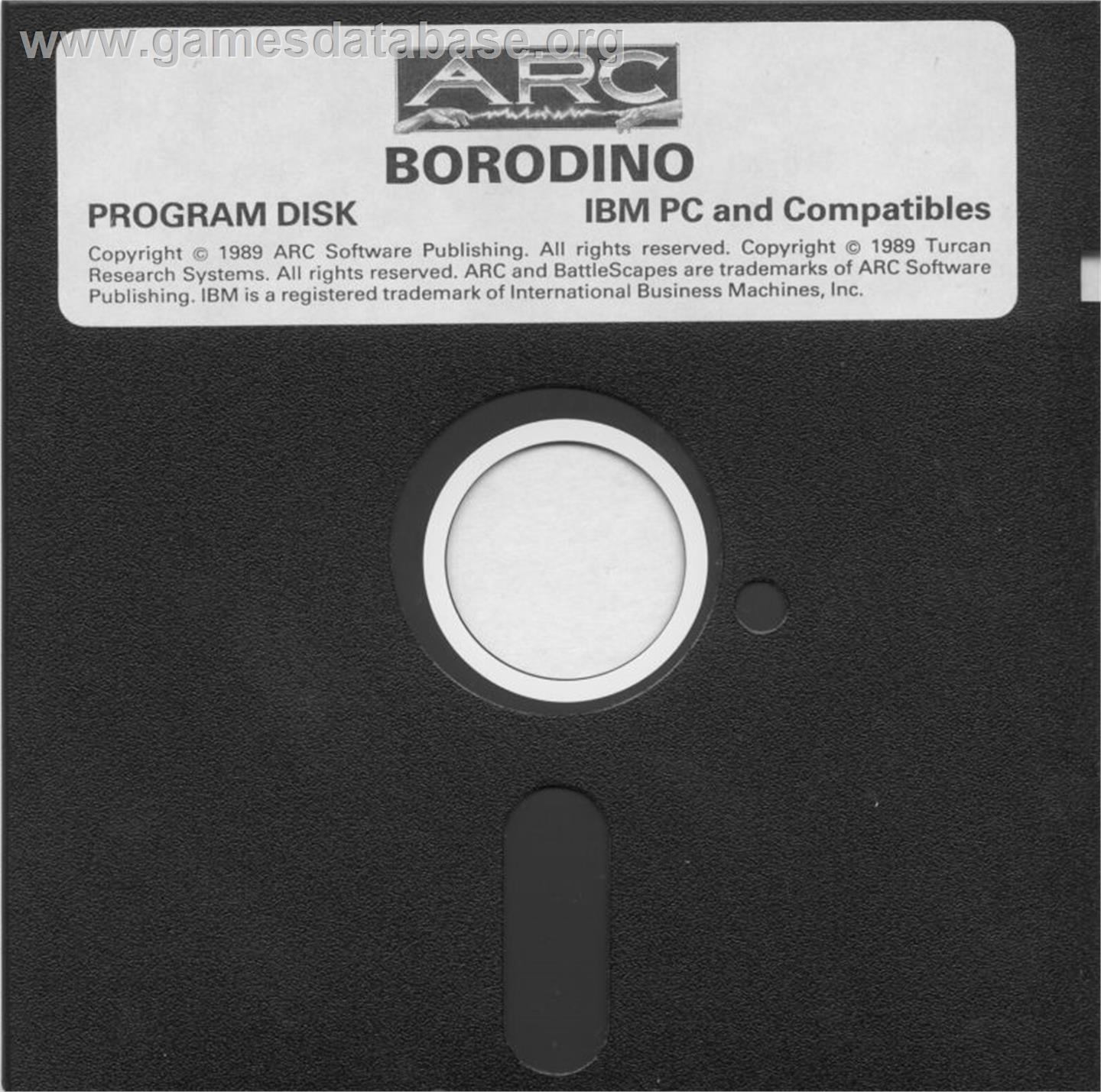 Borodino - Microsoft DOS - Artwork - Disc