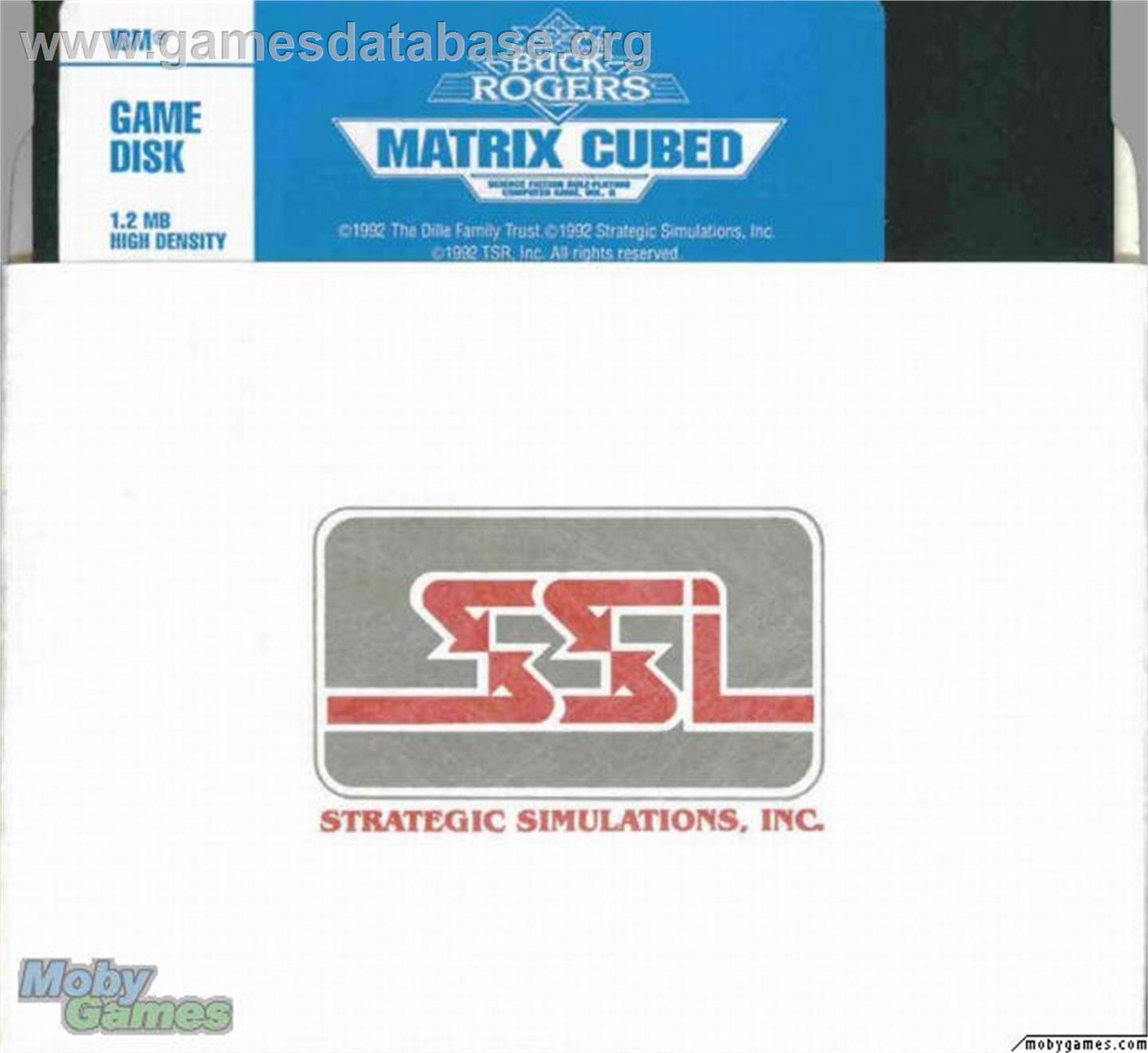 Buck Rogers - Matrix Cubed - Microsoft DOS - Artwork - Disc
