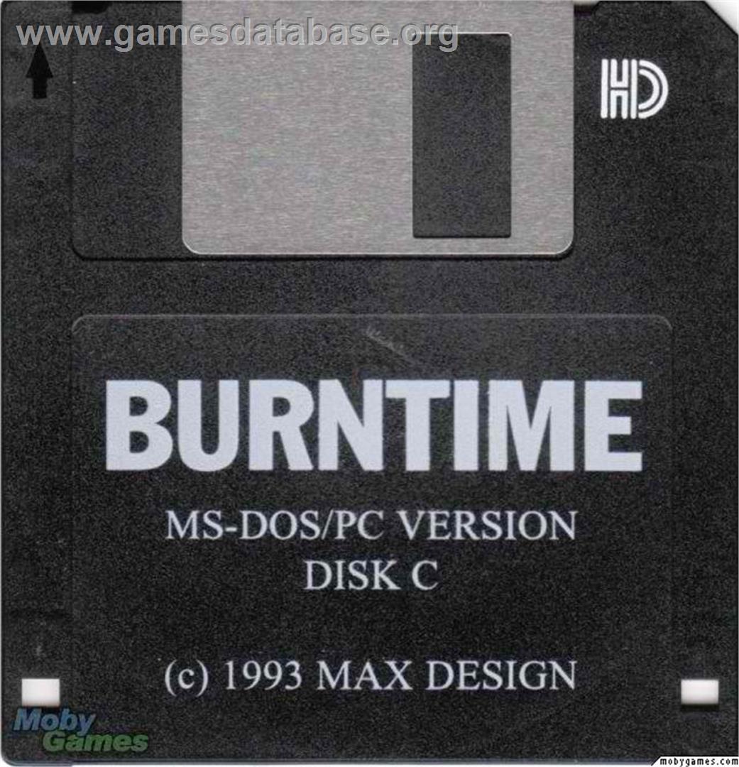 Burntime - Microsoft DOS - Artwork - Disc