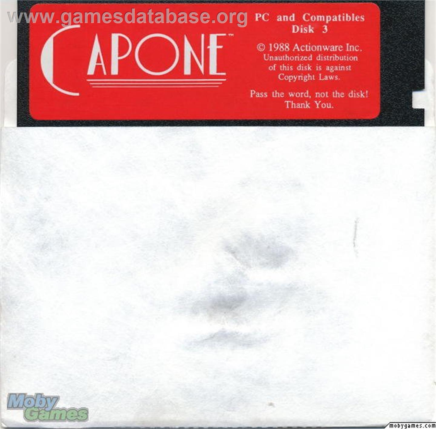 Capone - Microsoft DOS - Artwork - Disc